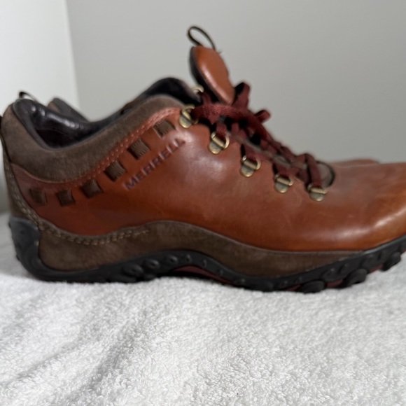 Merrell Women's Brown Leather Hiking Shoes Size 9 - Picture 7 of 7